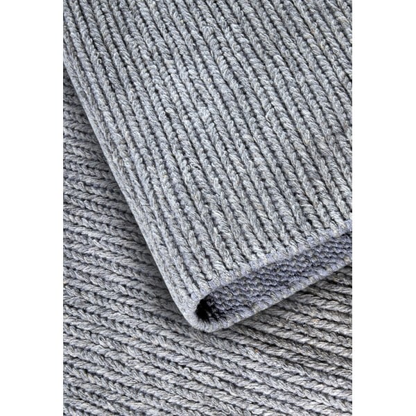 Сива ръчно изработена вълнена пътека 80x200 cm Francois – Villeroy&Boch-image-3