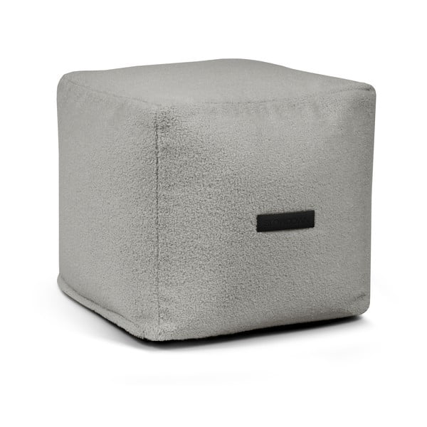 Светлосив пуф от букле Up! MooG – SLOWDOWN