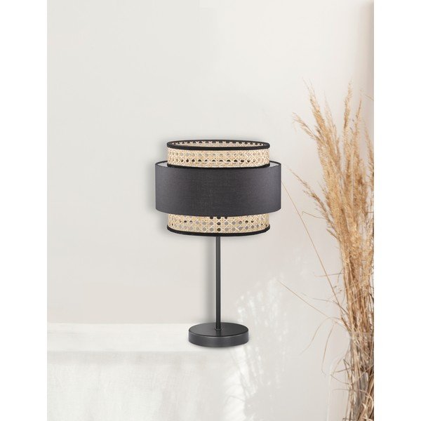 Черна и бежова настолна лампа Tape - Fischer & Honsel-image-2