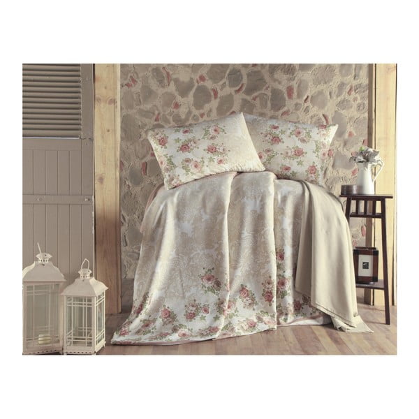 Комплект от покривка за легло, чаршафи и 2 калъфки за възглавници за двойно легло Fruity, 200 x 235 cm Lustro - Mijolnir