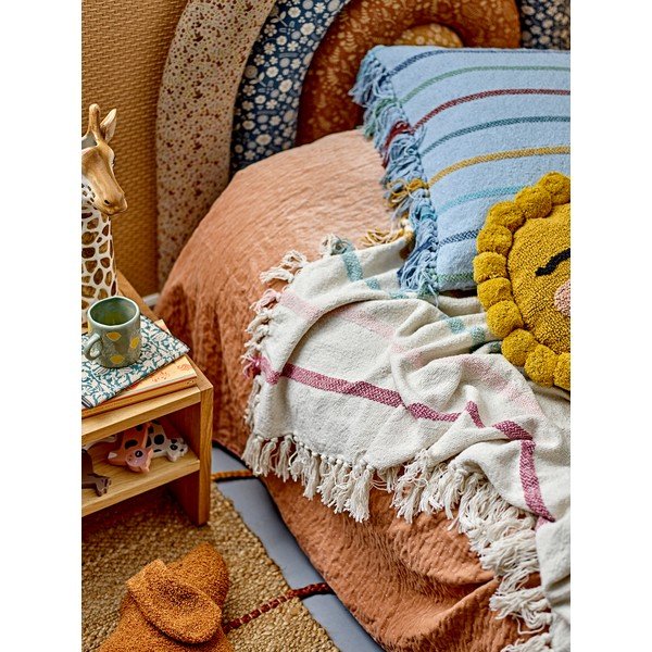 Кремаво бебешко одеяло 130x160 cm Frey – Bloomingville Mini-image-1