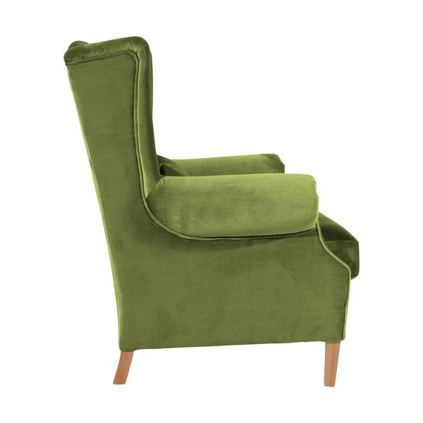 Маслиненозелено кадифено кресло Harvey Velvet - Max Winzer-image-4