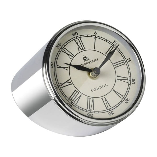 Сребърен часовник за маса Bond - Parlane