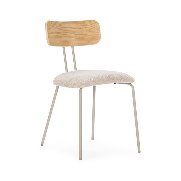 Бежов/в естествен цвят тапициран трапезен стол Olimpia – MOME