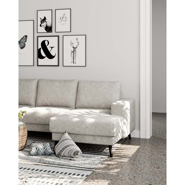 Кремав ъглов диван (ляв ъгъл) Fynn - Ghado-image-4