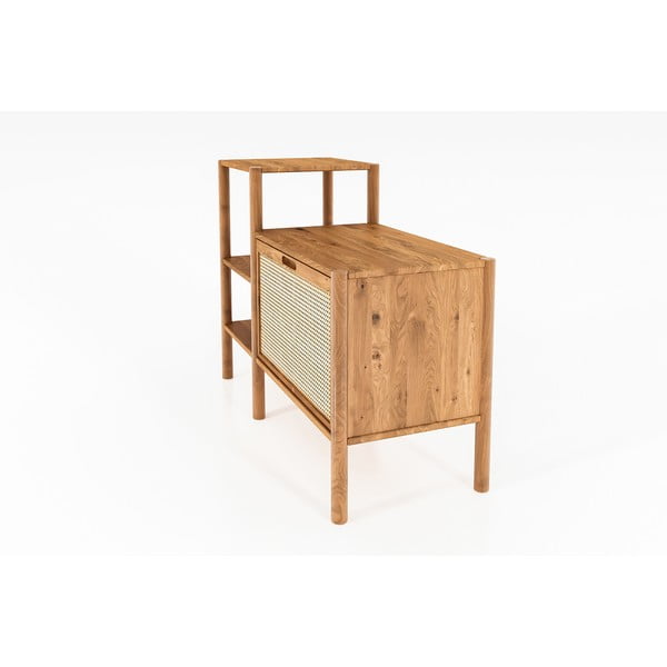 Етажерка за книги от дъбова дървесина в естествен цвят 115x86 cm Pola - The Beds-image-1