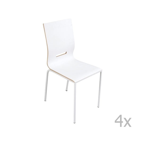 Sada 2 bílých židlí Esidra Enriq