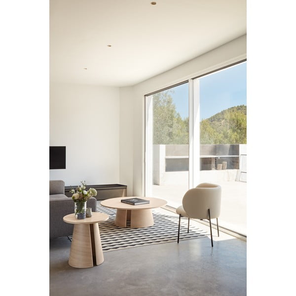 Бял фотьойл от изкуствена кожа Mogi - Teulat-image-1