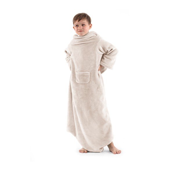 Бежово бебешко телевизионно одеяло с ръкави Lazykids Lazy Kids - DecoKing-image-1