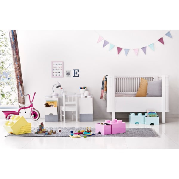 Светлорозова кутия за съхранение с две чекмеджета - LEGO®-image-1