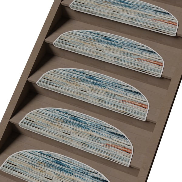 Килимчета за стълби в комплект от 16 части 20x65 cm Plain Sky - Vitaus-image-1