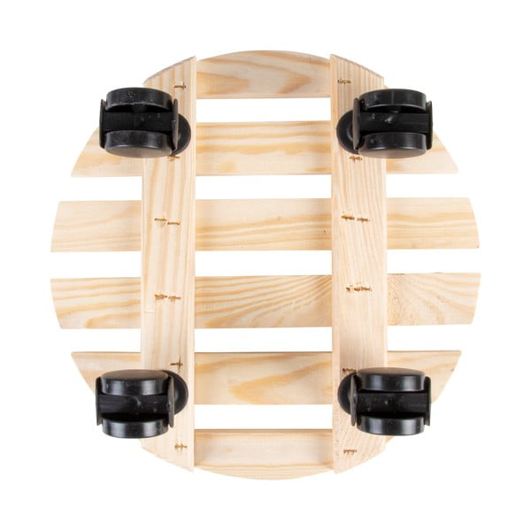 Дървена подвижна стойка за саксии ø 29 cm (височина 8 cm) Indoor & Outdoor – Esschert Design-image-3