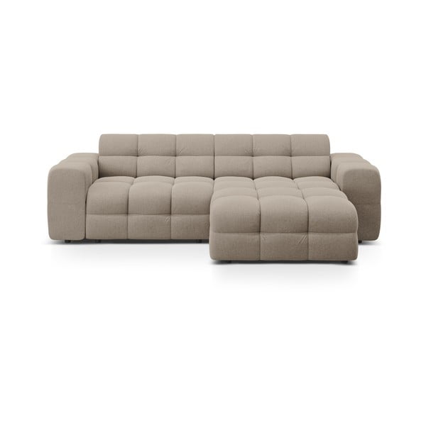 Кафяв ъглов диван (десен ъгъл) Kendal – Micadoni 