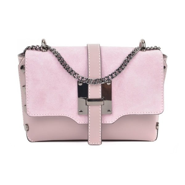 Розова кожена чанта Hanna - Isabella Rhea