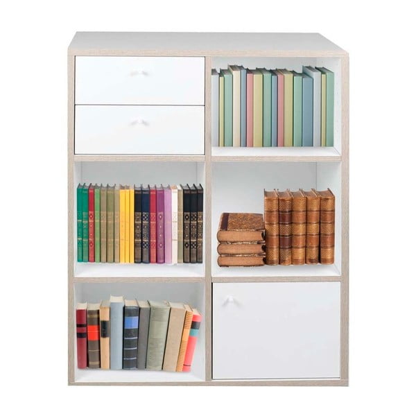 Бяла етажерка за книги , 40 x 111 cm - Evergreen House