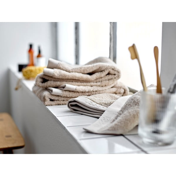 Бежова памучна кърпа от тери 30x30 cm Comfort – Södahl-image-1