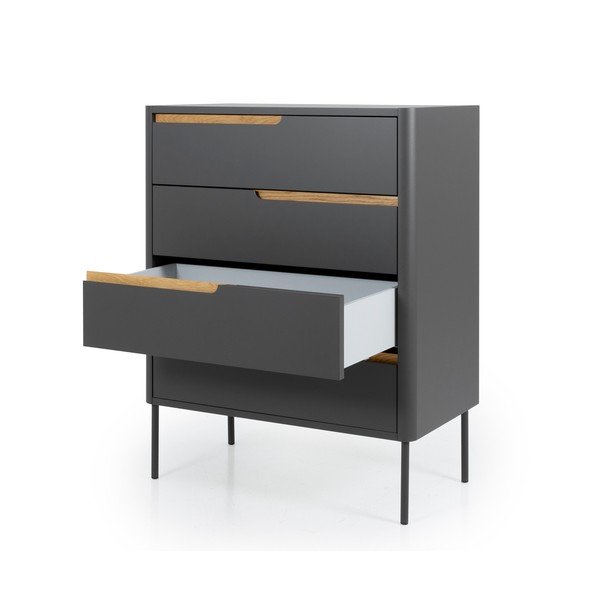 Антрацитно сив скрин , 80 x 102 cm Switch - Tenzo-image-3