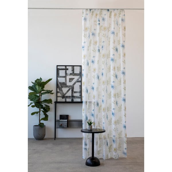 Синьо-бяла завеса 140x260 cm Tropical - Mendola Fabrics