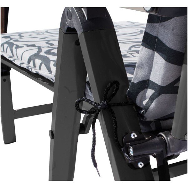 Черен метален градински шезлонг Ass Comfort - Sun Garden-image-2