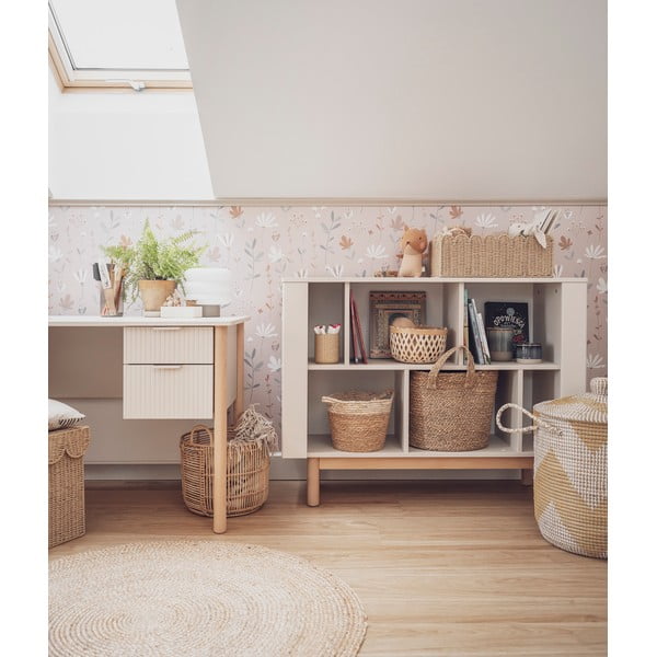Бежов детски шкаф за книги 120x40 cm Miloo - Pinio-image-3