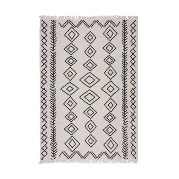 Черно-бял килим 120x170 cm Edie - Flair Rugs