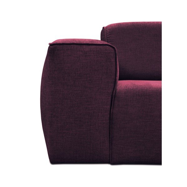 Fialová trojmístná pohovka s pufem Cosmopolitan Design Phoenix-image-3