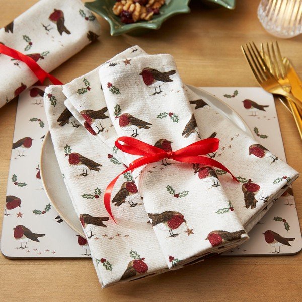 Текстилни салфетки в комплект 4 бр. 45x45 cm Robin's Retreat – Cooksmart ®-image-1