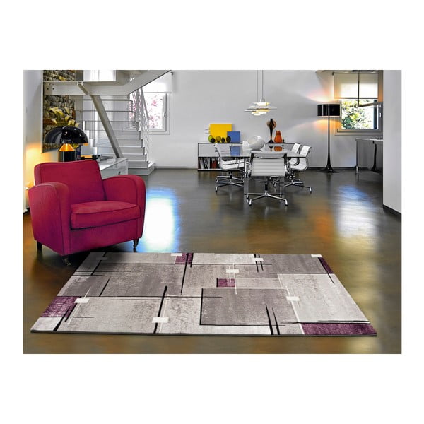 Сив и лилав килим Детройт, 80 x 150 cm - Universal-image-1