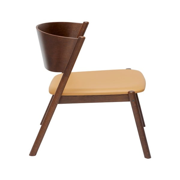 Тъмнокафяво кресло Oblique – Hübsch-image-2