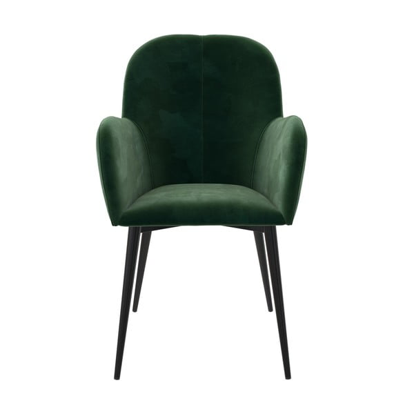 Зелен тапициран трапезен стол Fitz – Støraa-image-1