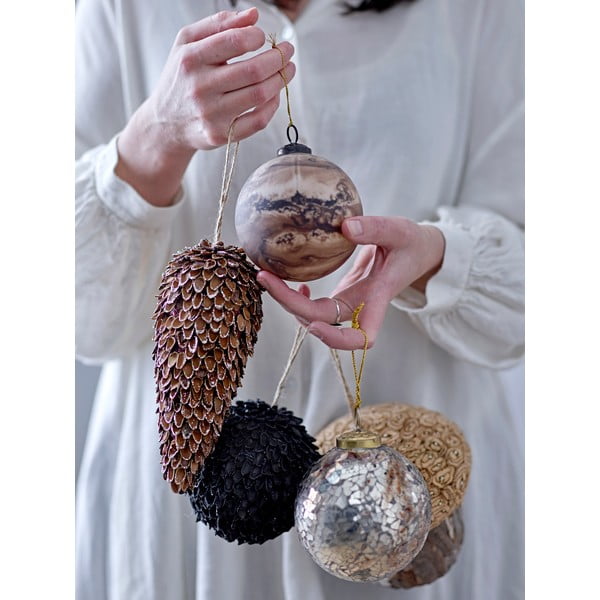 Стъклен коледен орнамент Morena - Bloomingville-image-1