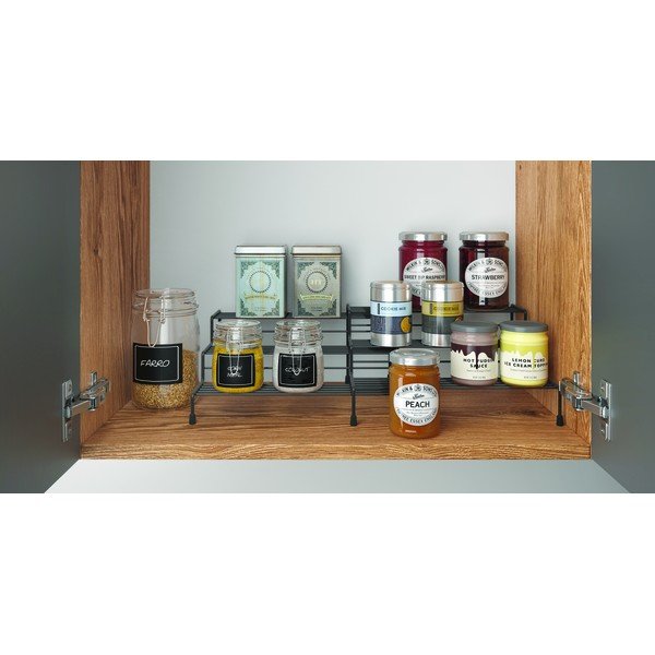 Черен регулируем допълнителен рафт за кухня Lava - Metaltex-image-1