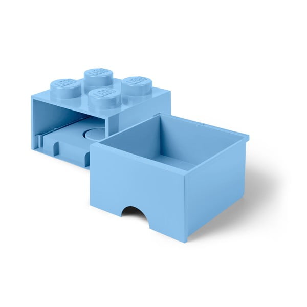 Светлосиня квадратна кутия за съхранение - LEGO®-image-4