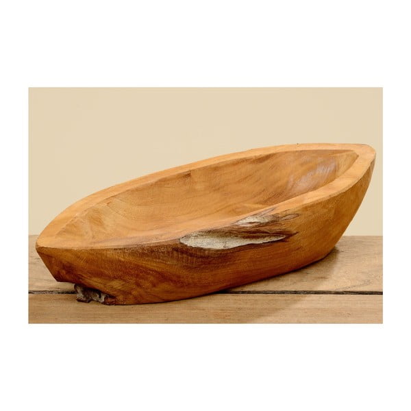Dekorativní dřevěná miska Boltze Teak, 25 cm