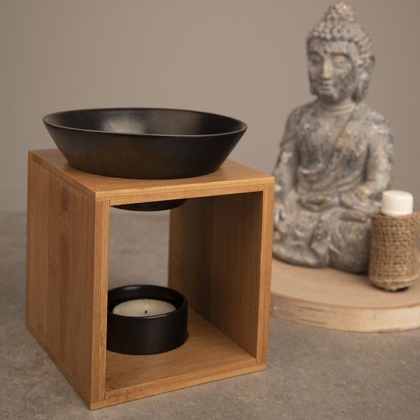 Порцеланова лампа за ароматерапия Black - Orion-image-1