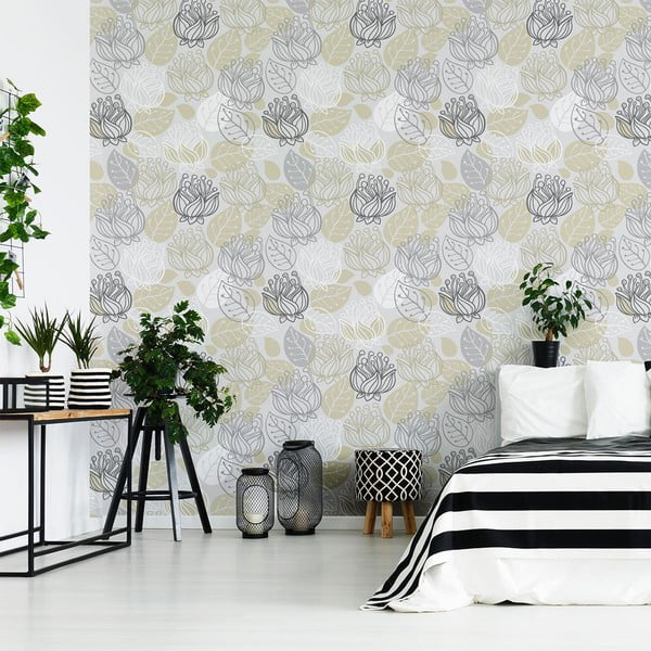 Декоративен стикер за стена Florale, 60 x 60 cm - Ambiance