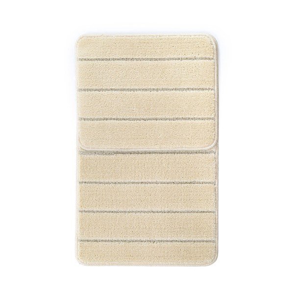 Кремави килими за баня в комплект 2 бр. 50x80 cm Yeni Cizgli – Foutastic-image-2