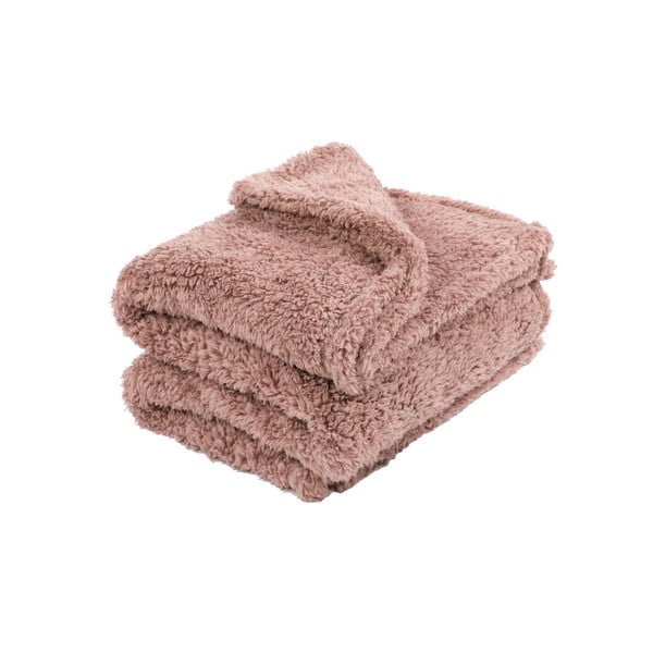Розово плюшено одеяло , 130 x 170 cm Teddy - Tiseco Home Studio