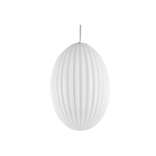 Висяща лампа от бяло стъкло, ø 30 cm Smart - Leitmotiv