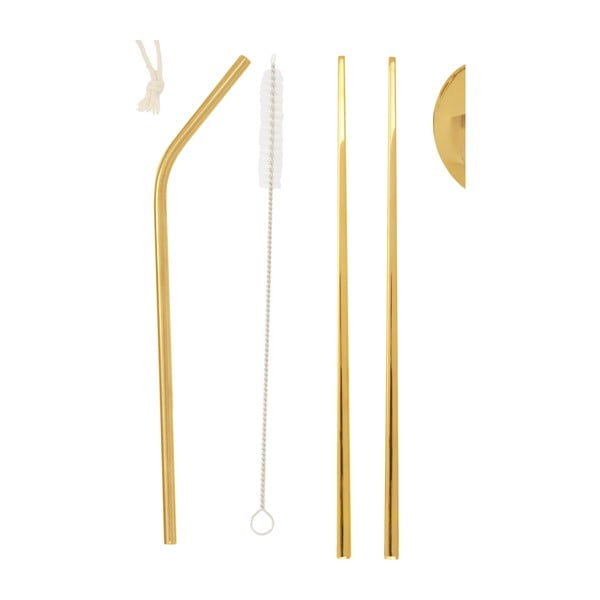 Прибори за хранене 6 бр. от неръждаема стомана в златисто Mimo – Premier Housewares-image-3