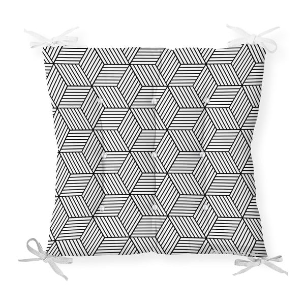 Възглавница за сядане CrisCros от памучна смес, 40 x 40 cm - Minimalist Cushion Covers