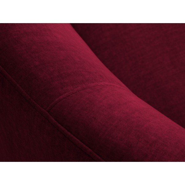 Асиметричен диван от бургундско кадифе , ляв Debbie - Mazzini Sofas-image-4