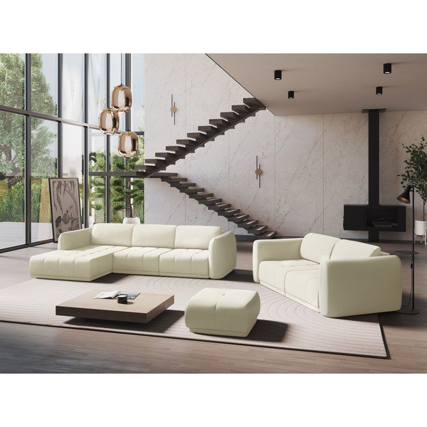 Бял ъглов диван (ляв ъгъл) Hoku – Makamii-image-1