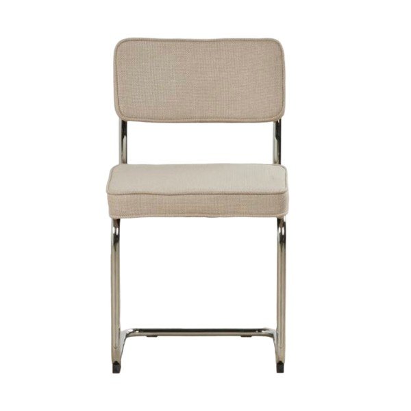 Бежов тапициран люлеещ се трапезен стол Rupert – Unique Furniture-image-2