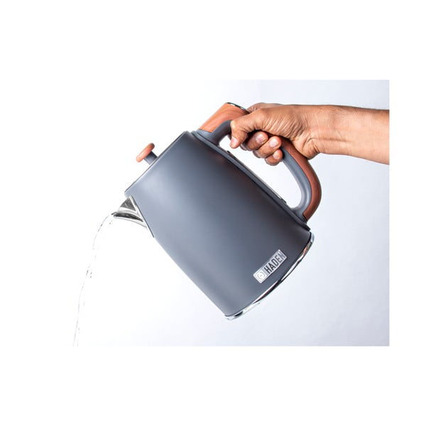 Тъмносива електрическа кана 1,7 l Dorchester – Haden-image-3