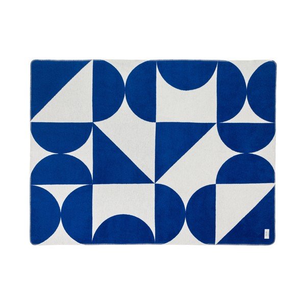 Синьо /кремаво одеяло 150x200 cm Tul – noo.ma