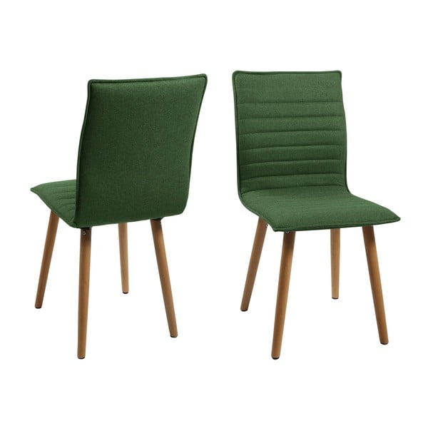 Sada 2 zelených jídelních židlí Actona Karla