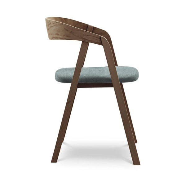 Син трапезен стол от масивна дървесина Erika – Makamii-image-2