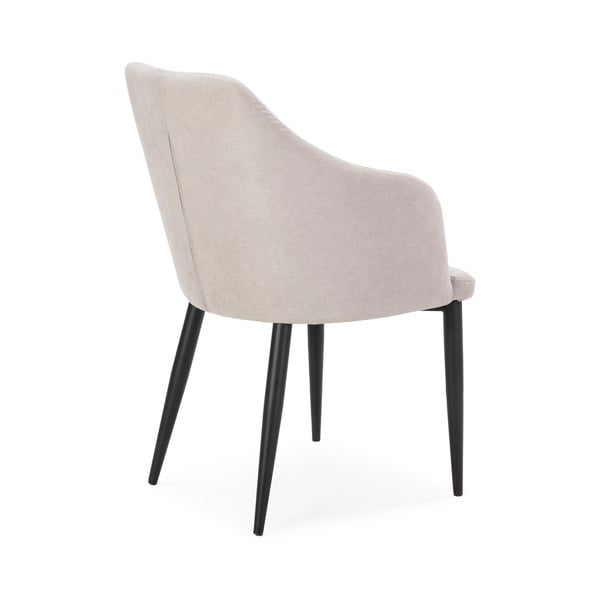 Светлосиви тапицирани трапезни столове в комплект 2 бр. Nadi – Marckeric-image-3