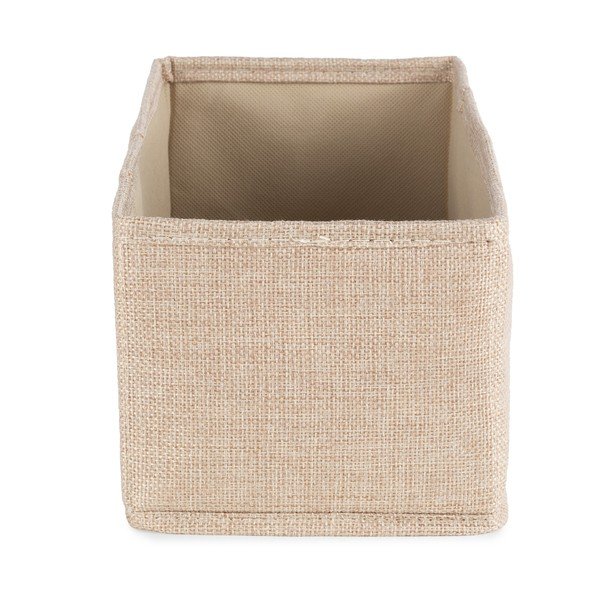 Бежова текстилна кутия за съхранение 28x12x12 cm Sandy – Compactor-image-3